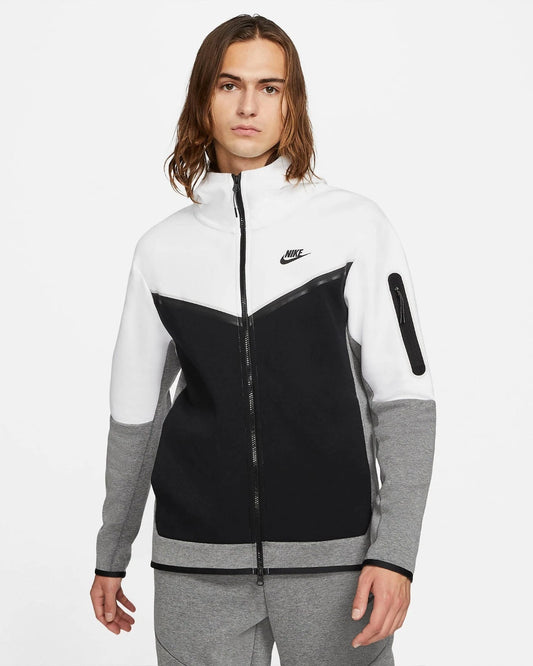 Nike Tech Fleece Windrunner "BLACK-WHITE"